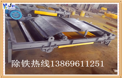 輸送帶除鐵器，云南輸送帶除鐵器價(jià)格_云南輸送帶除鐵器價(jià)格工作原理示意圖構(gòu)造選型_廠家 