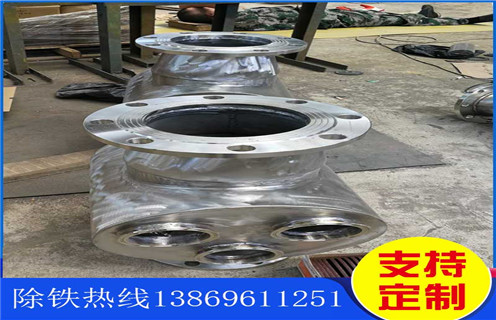 管道永磁除鐵器，成都管道永磁式除鐵器_成都管道永磁式除鐵器的動畫通過量計算應用安裝示意圖型12000高斯_可定制工作原理