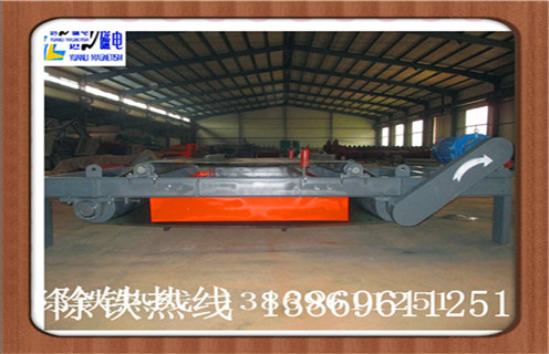 自卸式電磁除鐵器，福建超強(qiáng)干式自卸式電磁除鐵器_福建超強(qiáng)干式自卸式電磁除鐵器廠家配件_型號(hào)及工作視頻